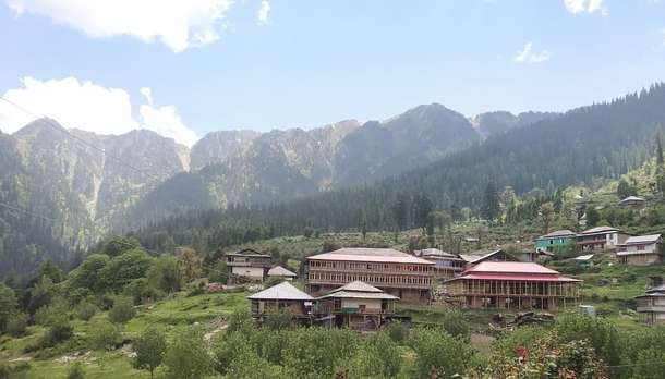 Aerial view of the Homestay