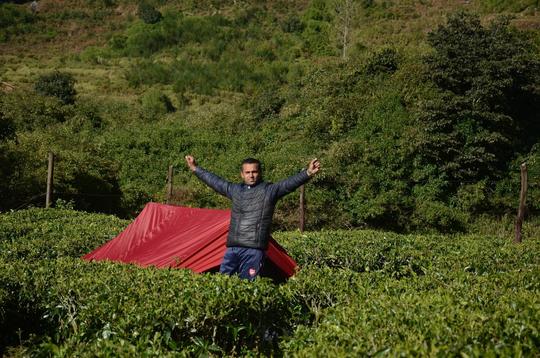 Camping By Tea Gardens Ooty Image