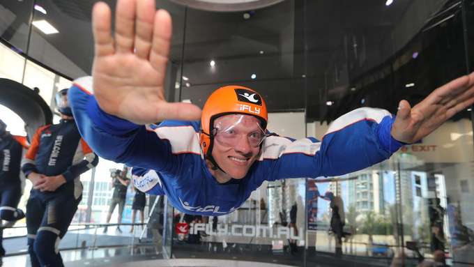 Indoor skydiving