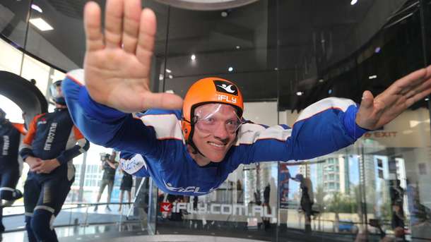 Indoor skydiving