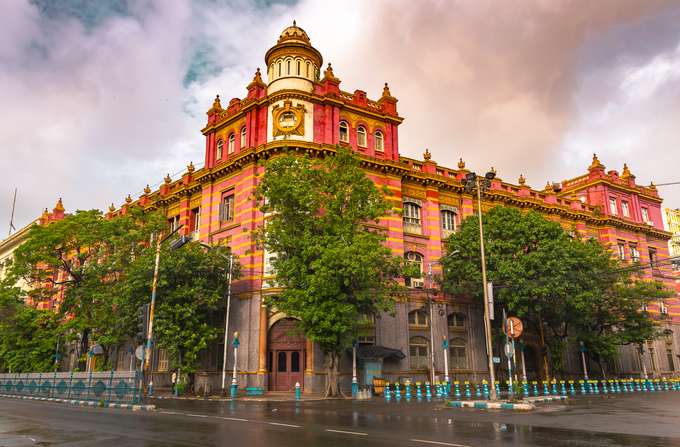 Appreciate the Neo-Gothic architecture of the Royal Insurance Building
