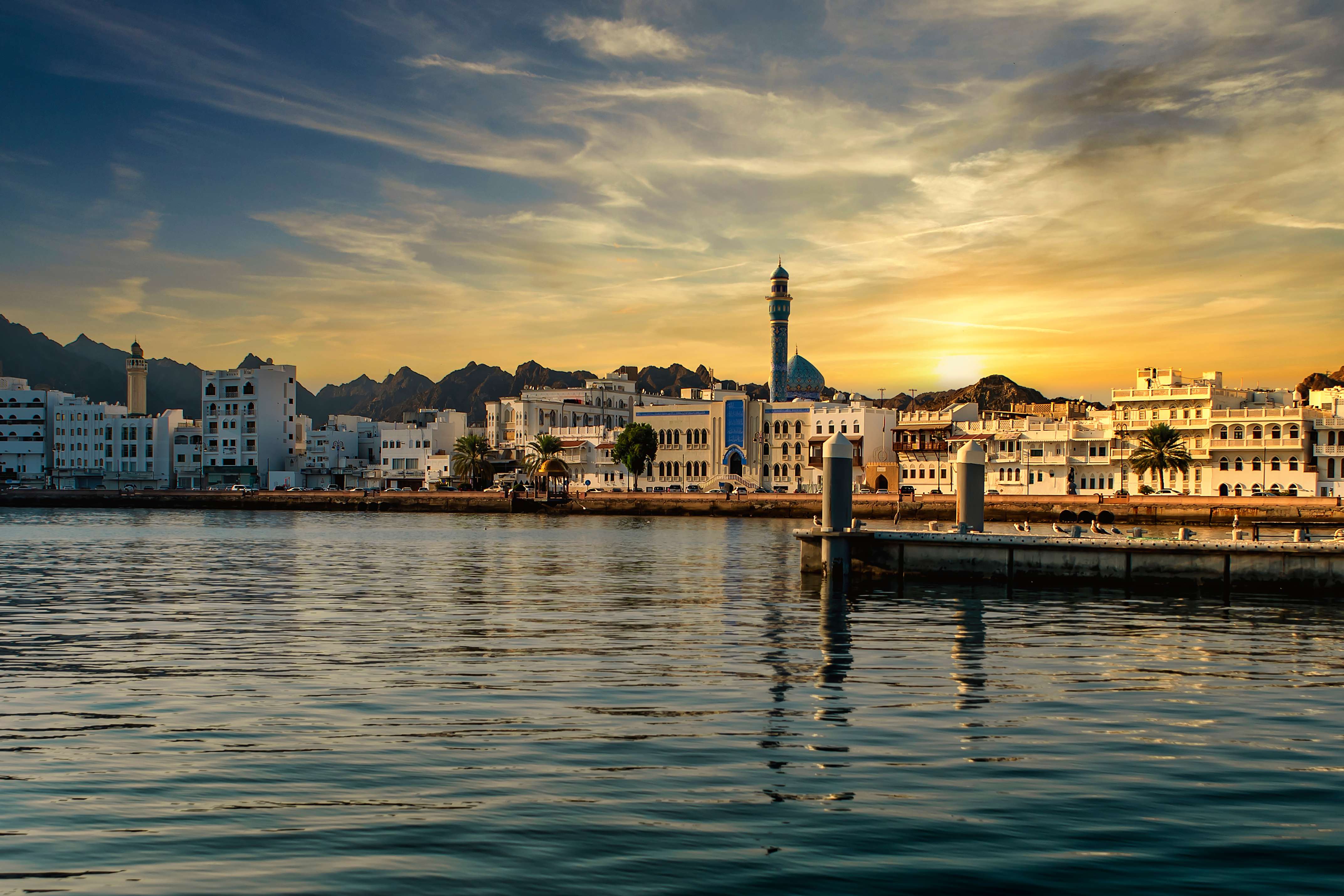 Marvel at the stunning skyline of Muscat, Oman's capital city
