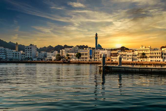 Marvel at the stunning skyline of Muscat, Oman's capital city