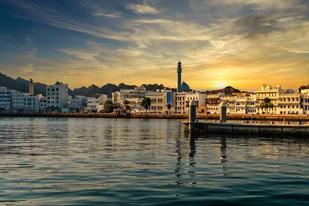 Marvel at the stunning skyline of Muscat, Oman's capital city