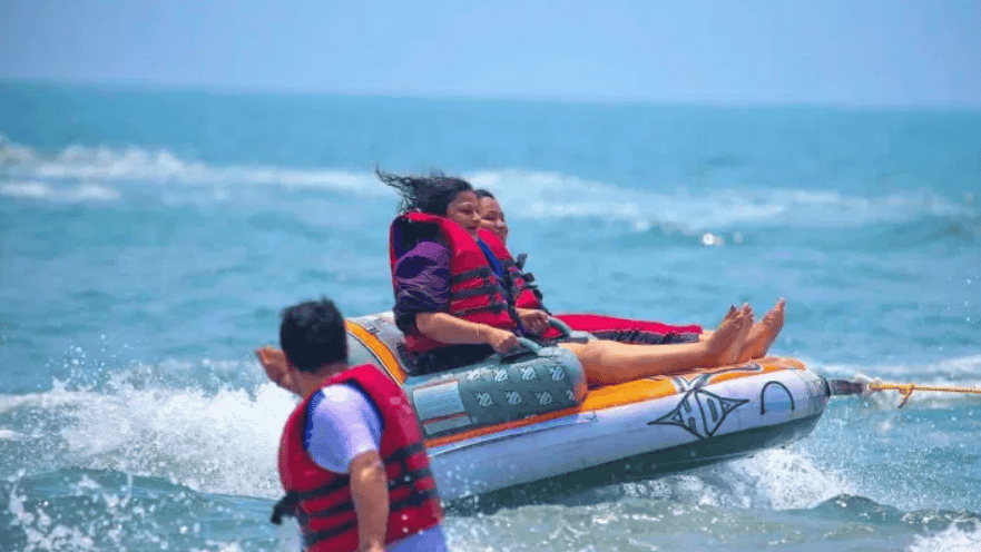Bumper Boat Ride at Havelock Island, Andaman