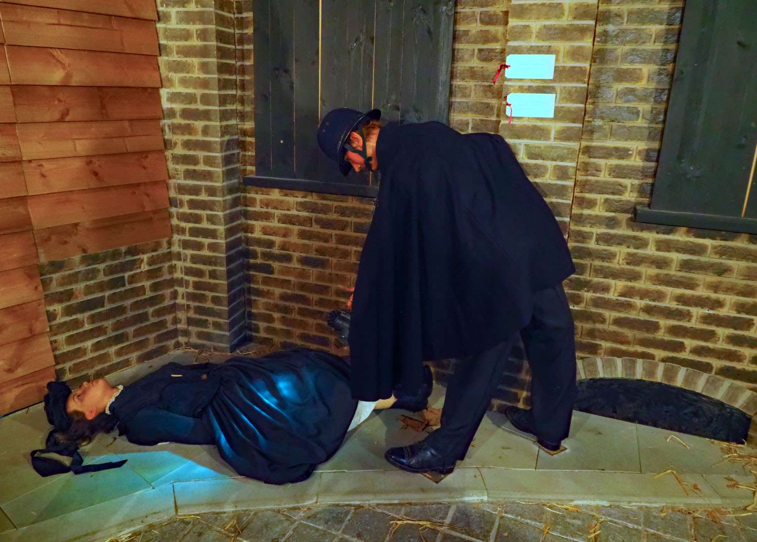 Get to see the wax creation of P. C. Watkins discovering Catherine Eddowes' body