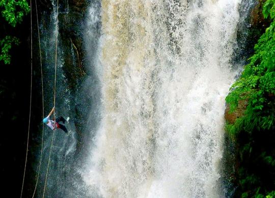 Bhivpuri Waterfall Rappelling Image