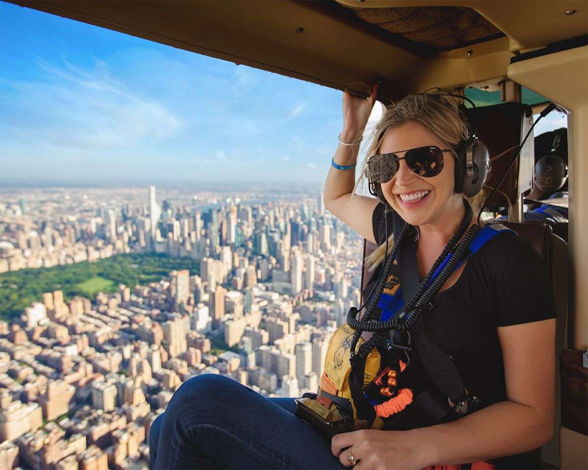 Open door helicopter ride