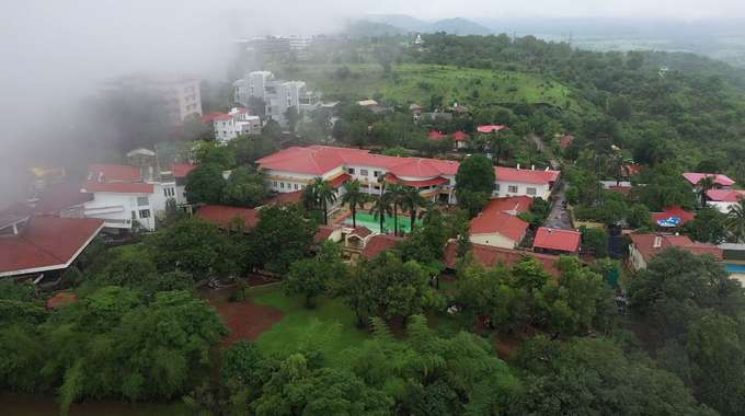 Aerial view of the resort