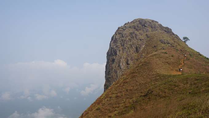 Embark on an adventurous trek to the iconic 'Ox's Shoulder' peak