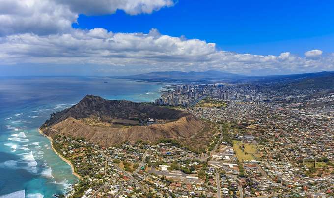 See the Diamond head crater from the top