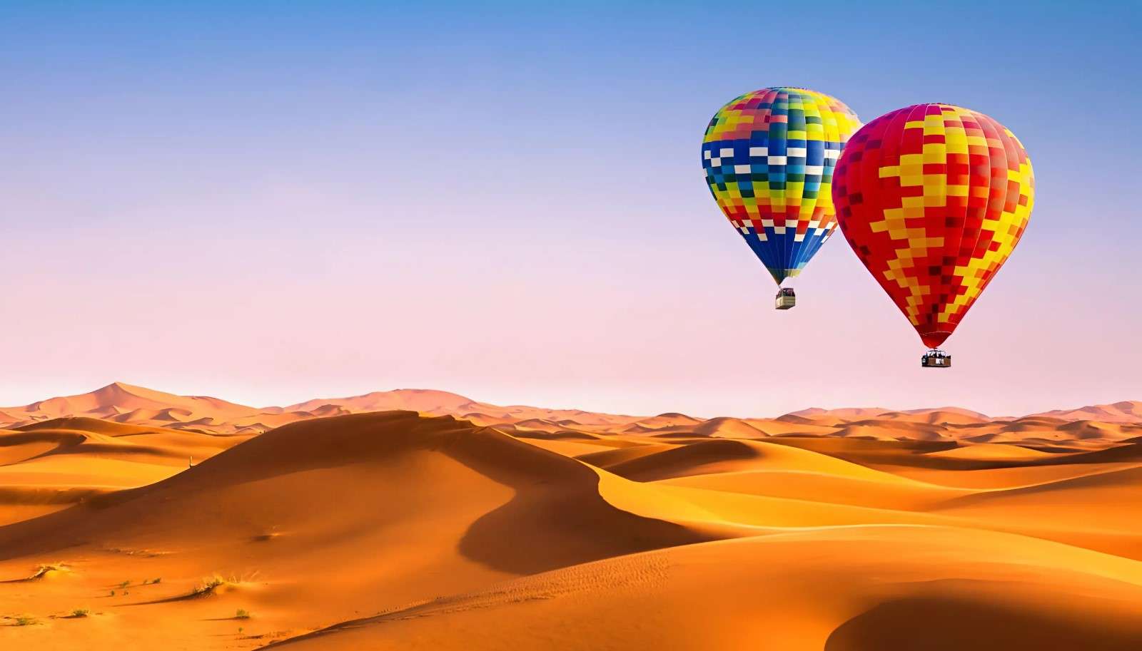 Embark on a Hot Air Balloon ride in Wahiba Sands