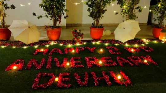 Whimsical Cabana Rooftop Dinner in Gurgaon Image