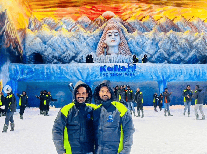 Step into a snowy wonderland at Kailasha, where every corner brings a frosty surprise.