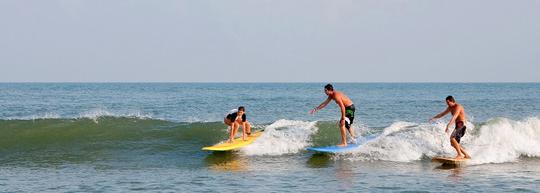 Surf Through Thrilling Waves In Pondicherry Image