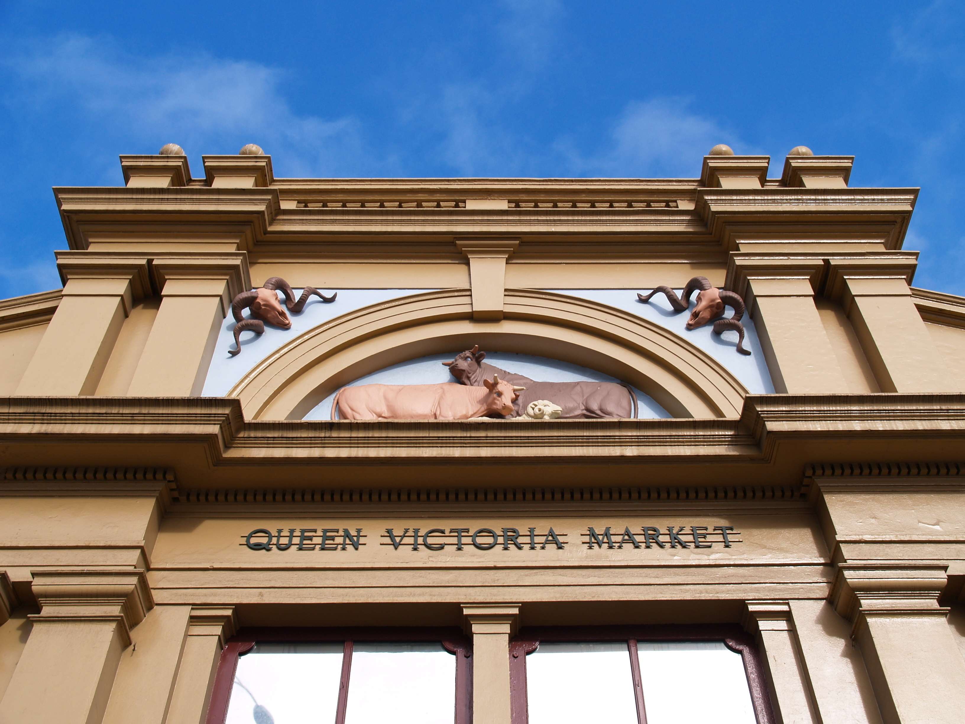 The Victoria Market's facade