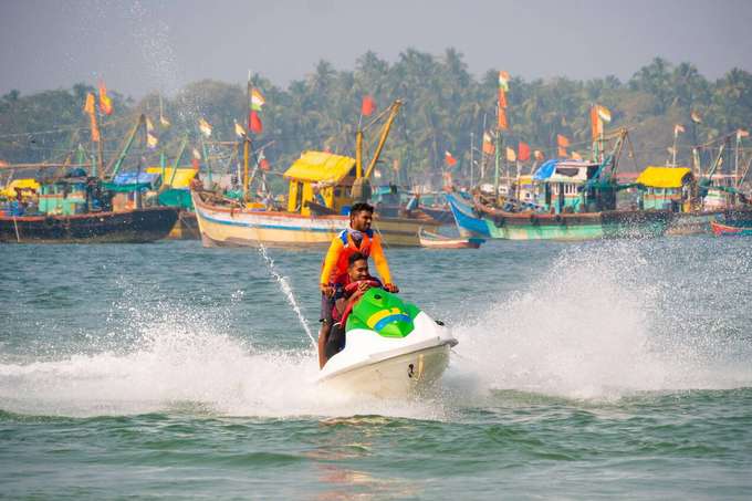 Glide over the waves, feeling the rush of jet skiing