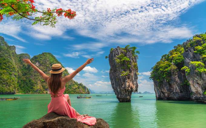 Marvel at the iconic James Bond Island