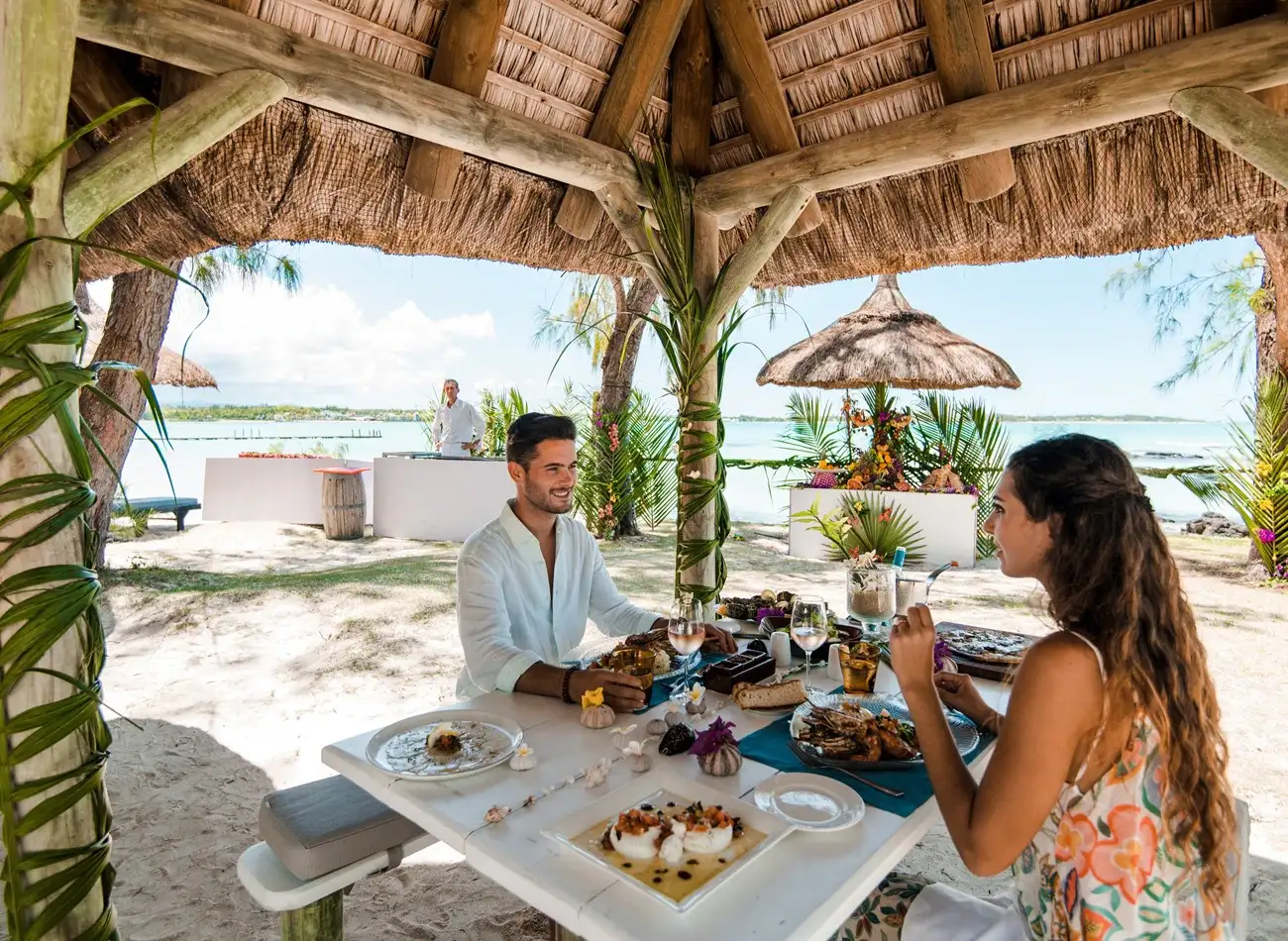 Couple enjoying leisure time, Mauritius
