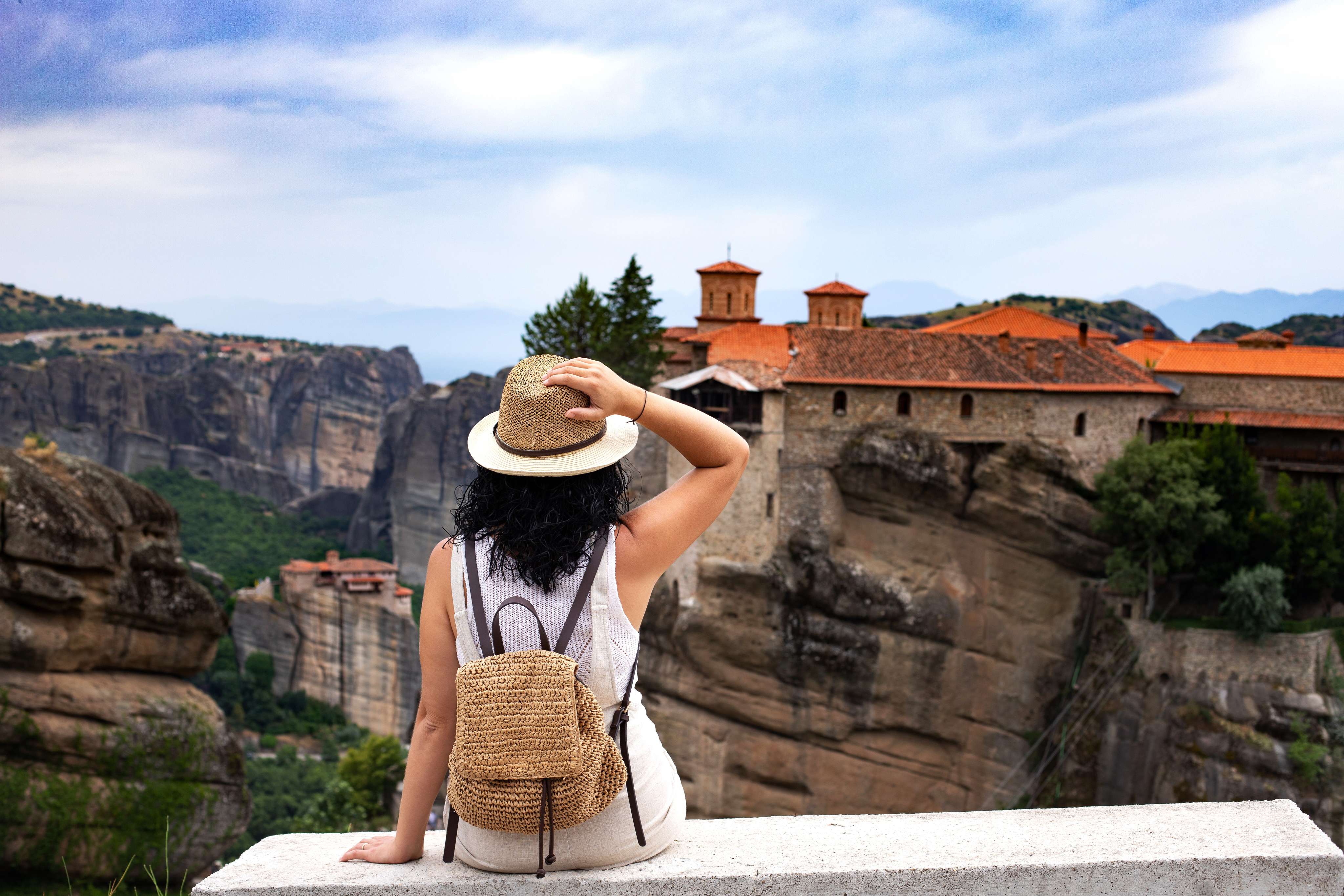 Tourist at Meteora