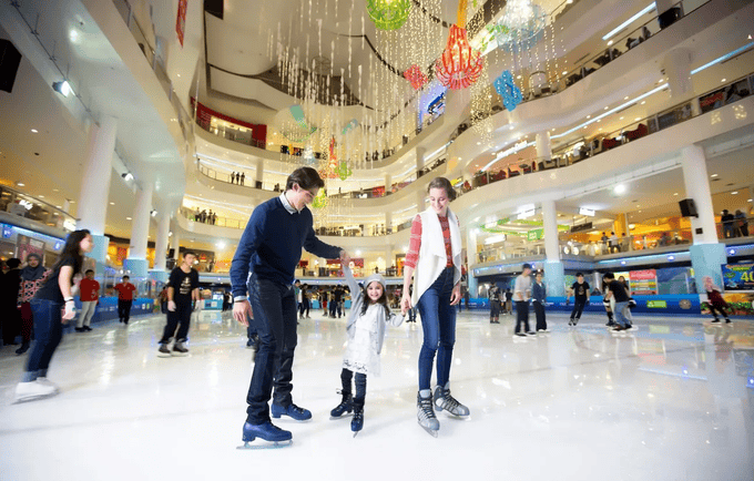 Experience the thrill of gliding on ice at Sunway Pyramid Ice 