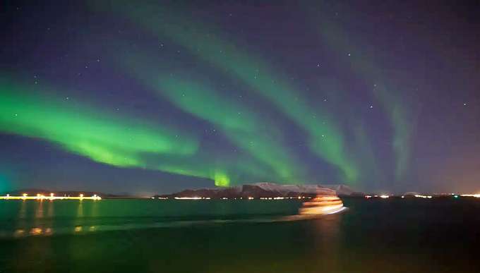 Northern Lights Boat Tour Iceland