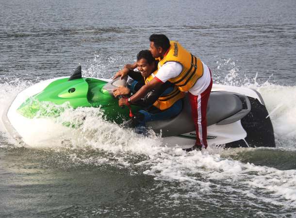 Experience the perfect blend of speed and serenity as you jet ski across the scenic waters