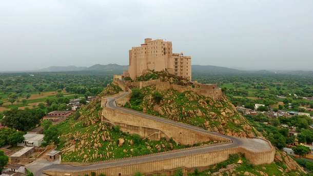 Aerial view of the resort