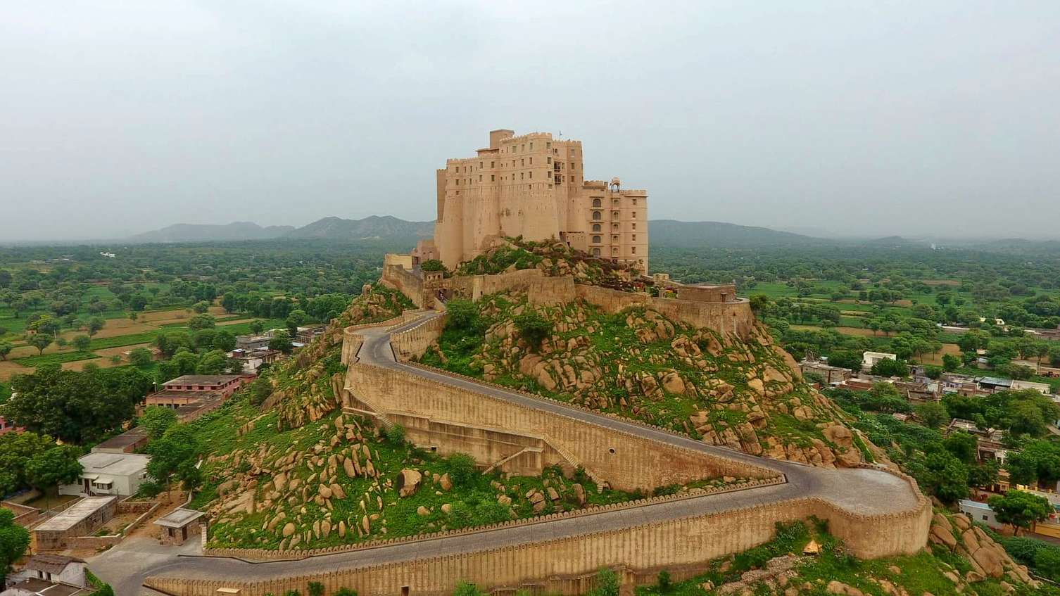 Aerial view of the resort