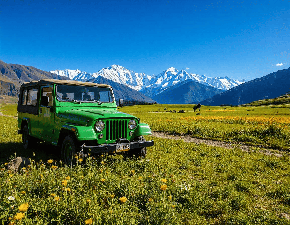 Gypsy ride in Gulmarg Image