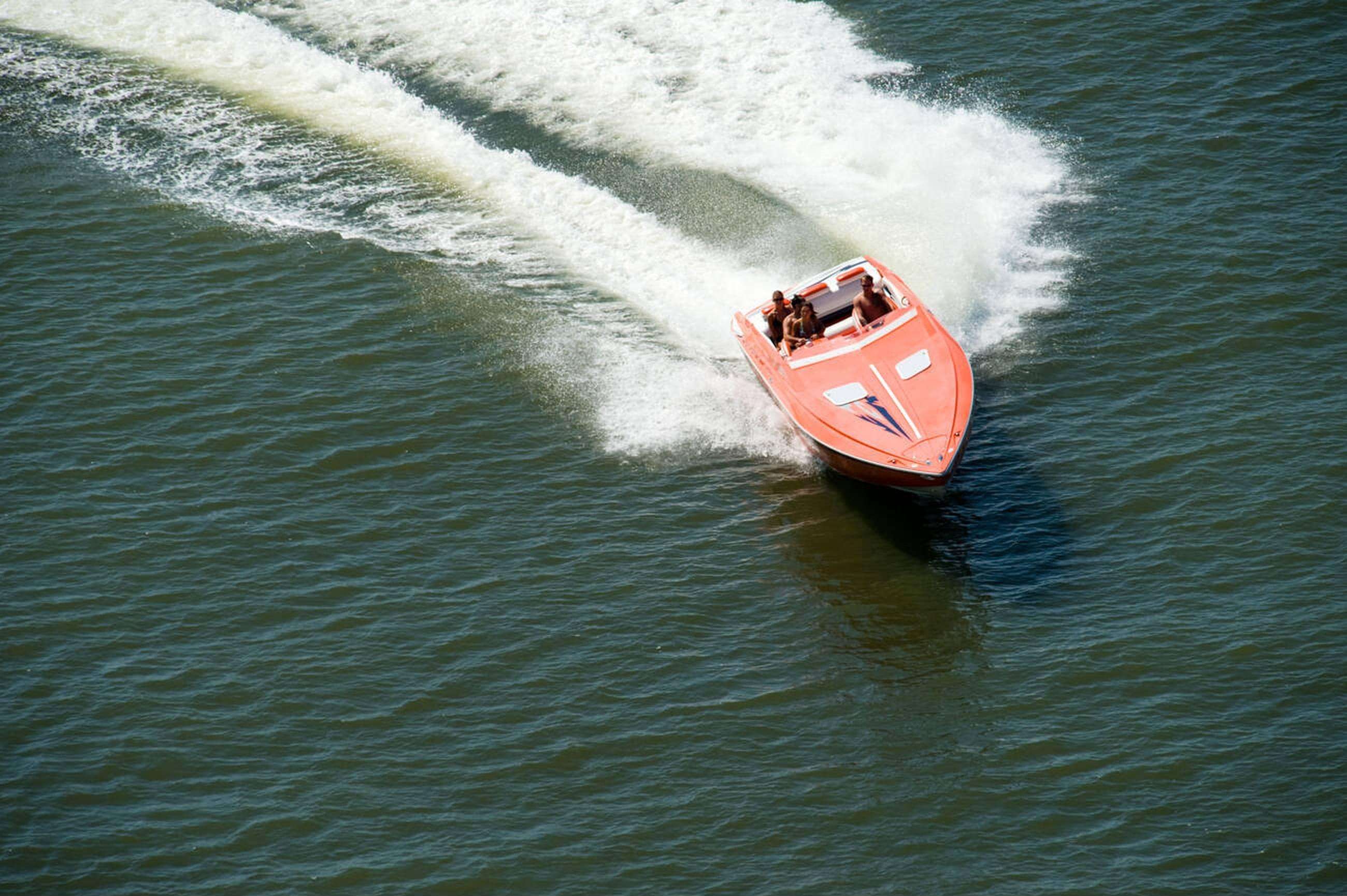 Feel the rush on a high-speed boat ride with stunning coastal views
