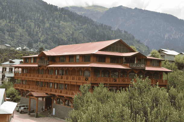 Aerial view of the resort