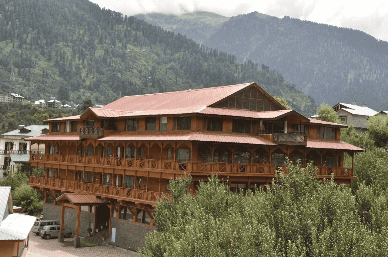 Aerial view of the resort