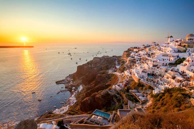 Sunset at Oia Village