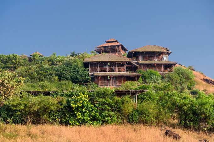 Aerial view of the homestay