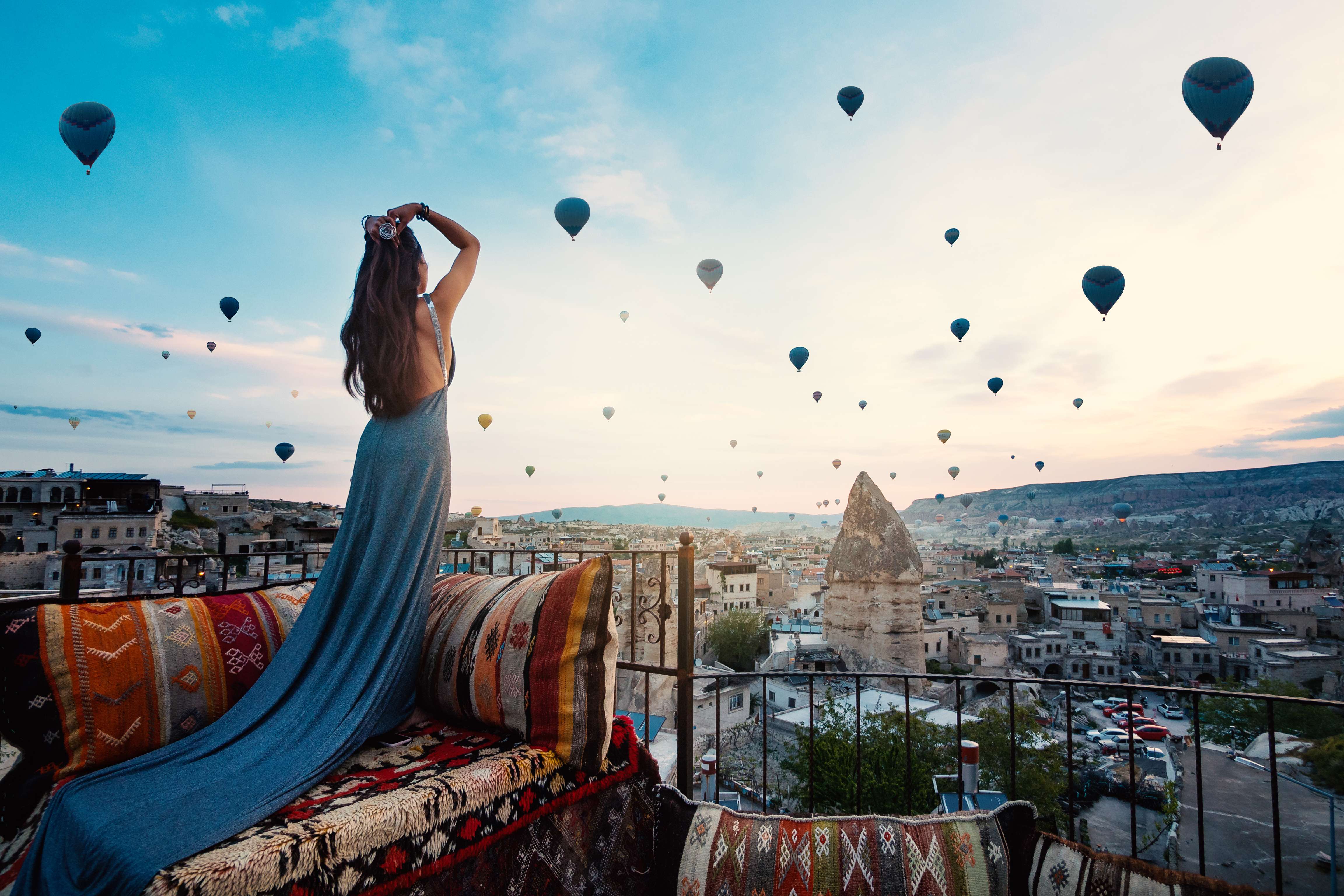 Beautiful views of Cappadocia, Turkey