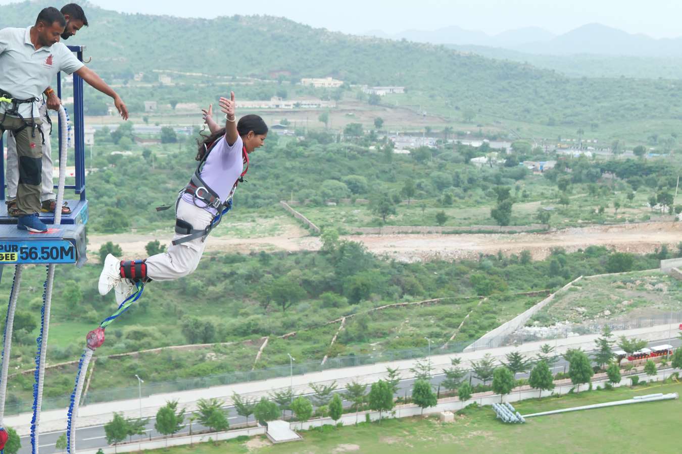  Take a thrilling leap from 56.5 metres into the exhilarating experience.