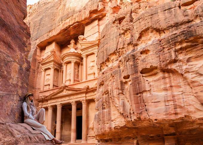 Capture stunning photos at the Al Khazneh (The Treasury), ancient city of Petra