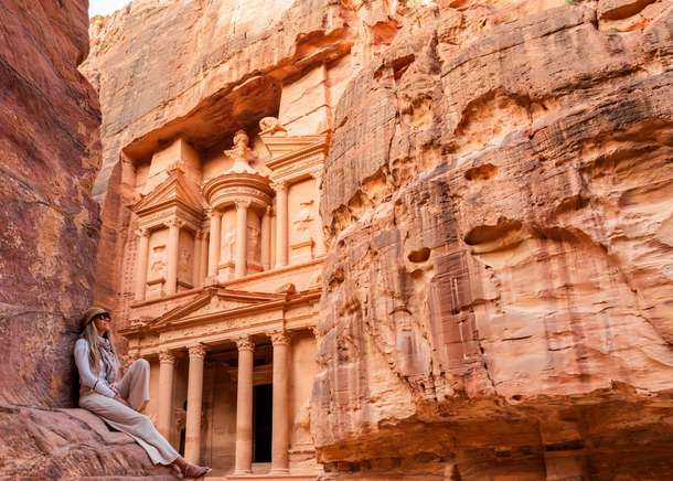 Capture stunning photos at the Al Khazneh (The Treasury), ancient city of Petra