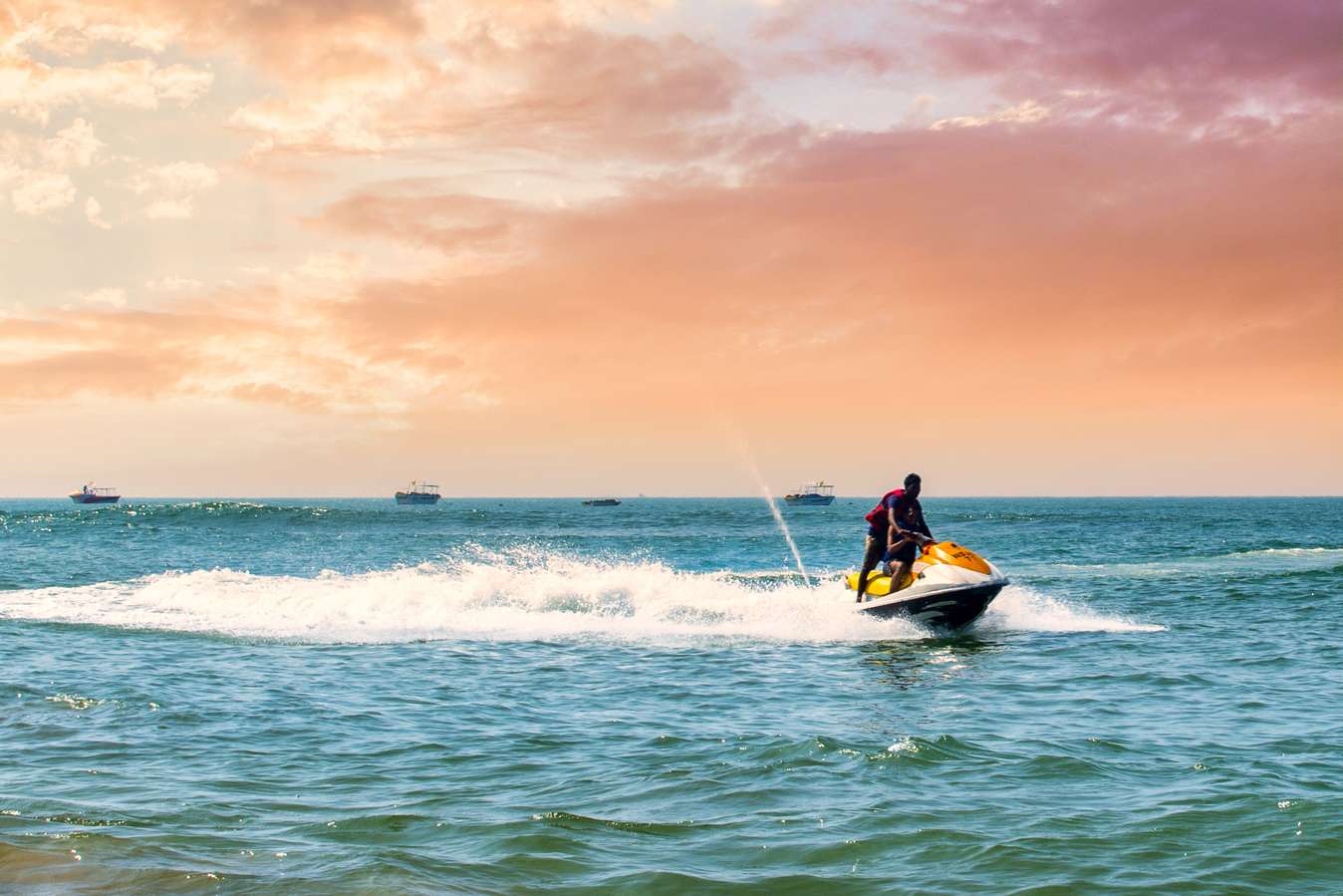 Enjoy a wide range of thrilling water sports in the picturesque setting of Baga Beach in North Goa