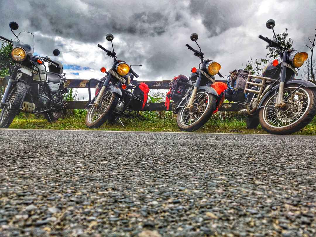 Bikers taking a halt 