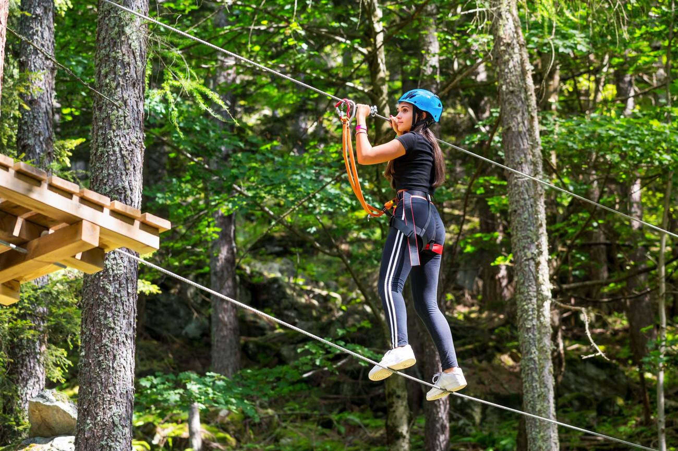 Feel the rush as you walk high above the ground