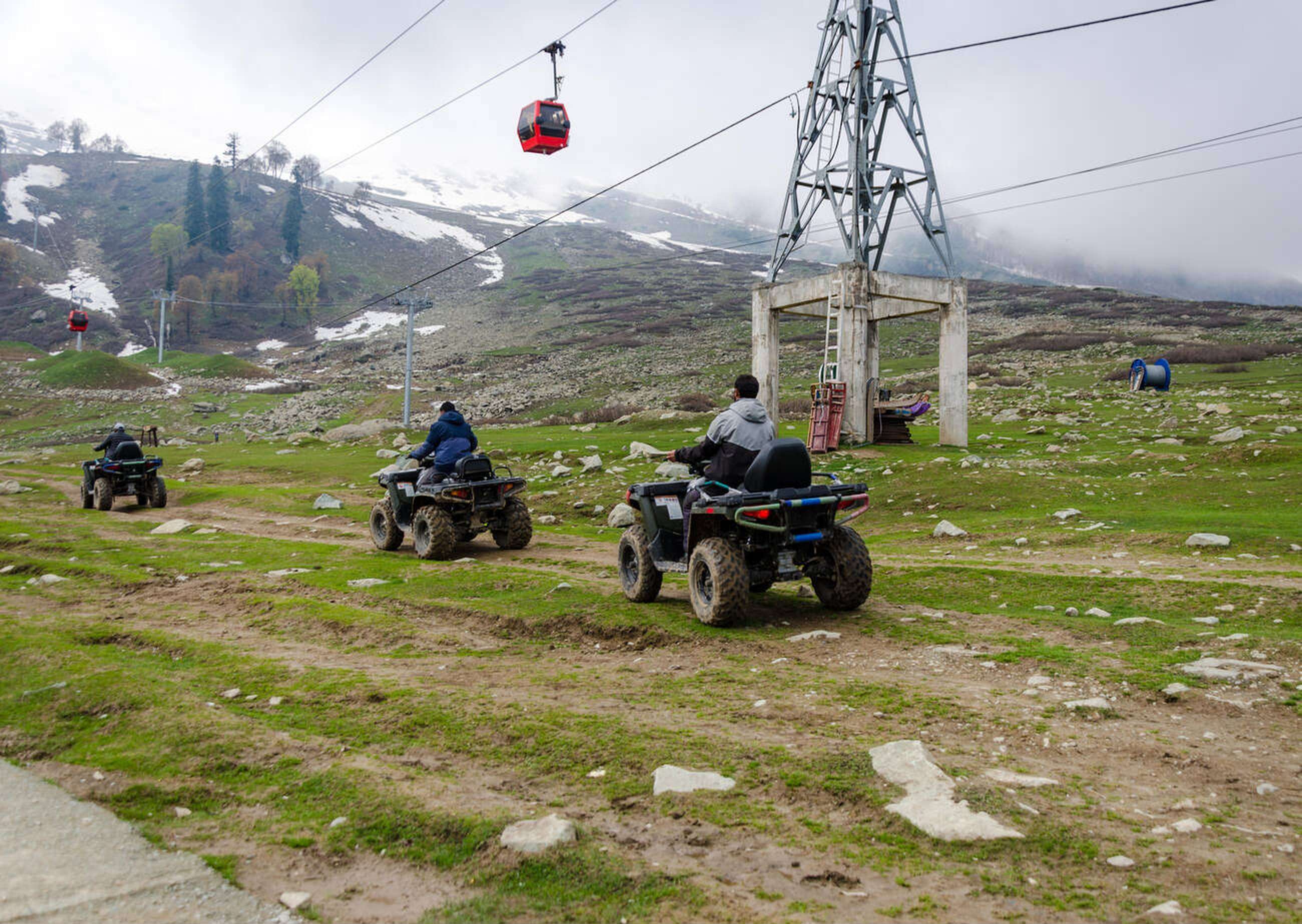 Conquer snowy trails on an exciting ATV ride in Auli