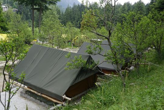 Riverfront Camping In Manali Image