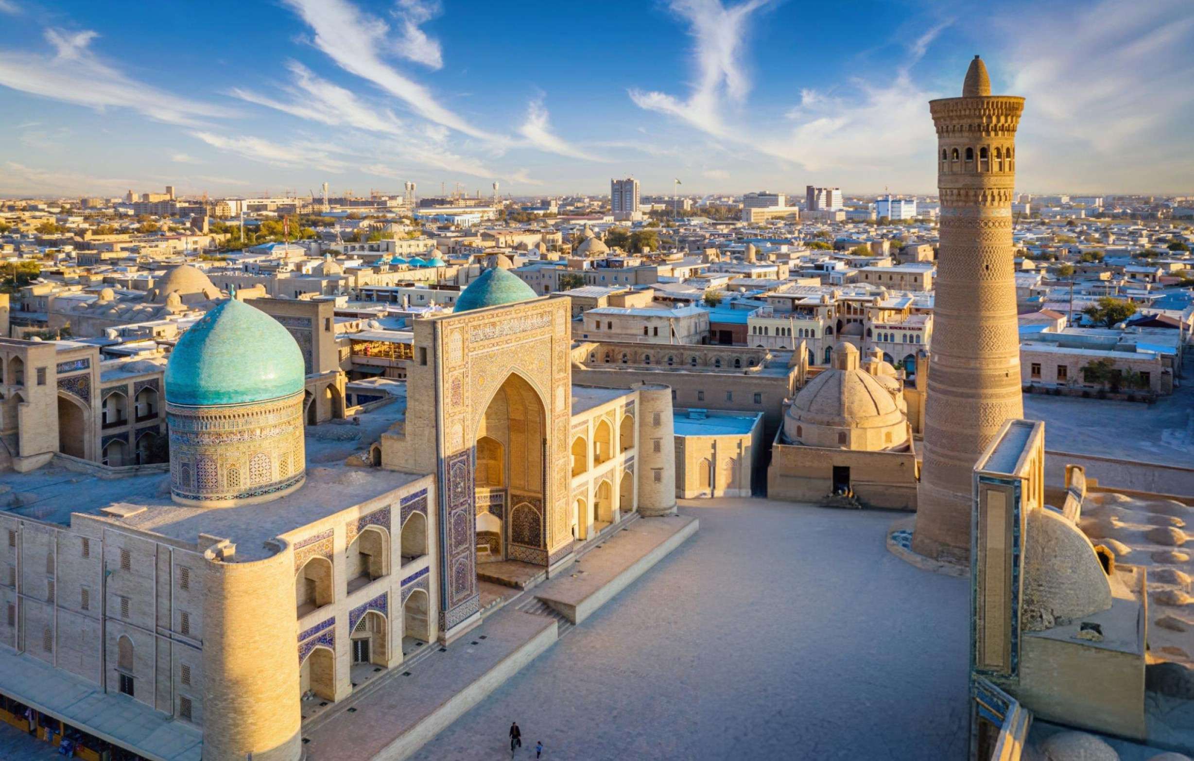 Marvel at the stunning skyline of Bukhara, the holiest city in Central Asia