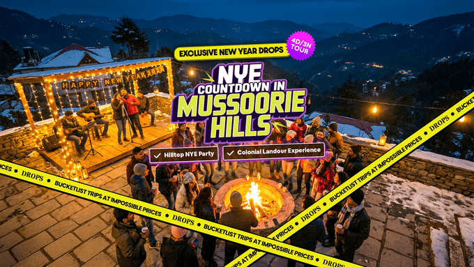 Mussoorie New Year Trip with Hilltop Party Night | 4D-3N (18-35 Yrs)