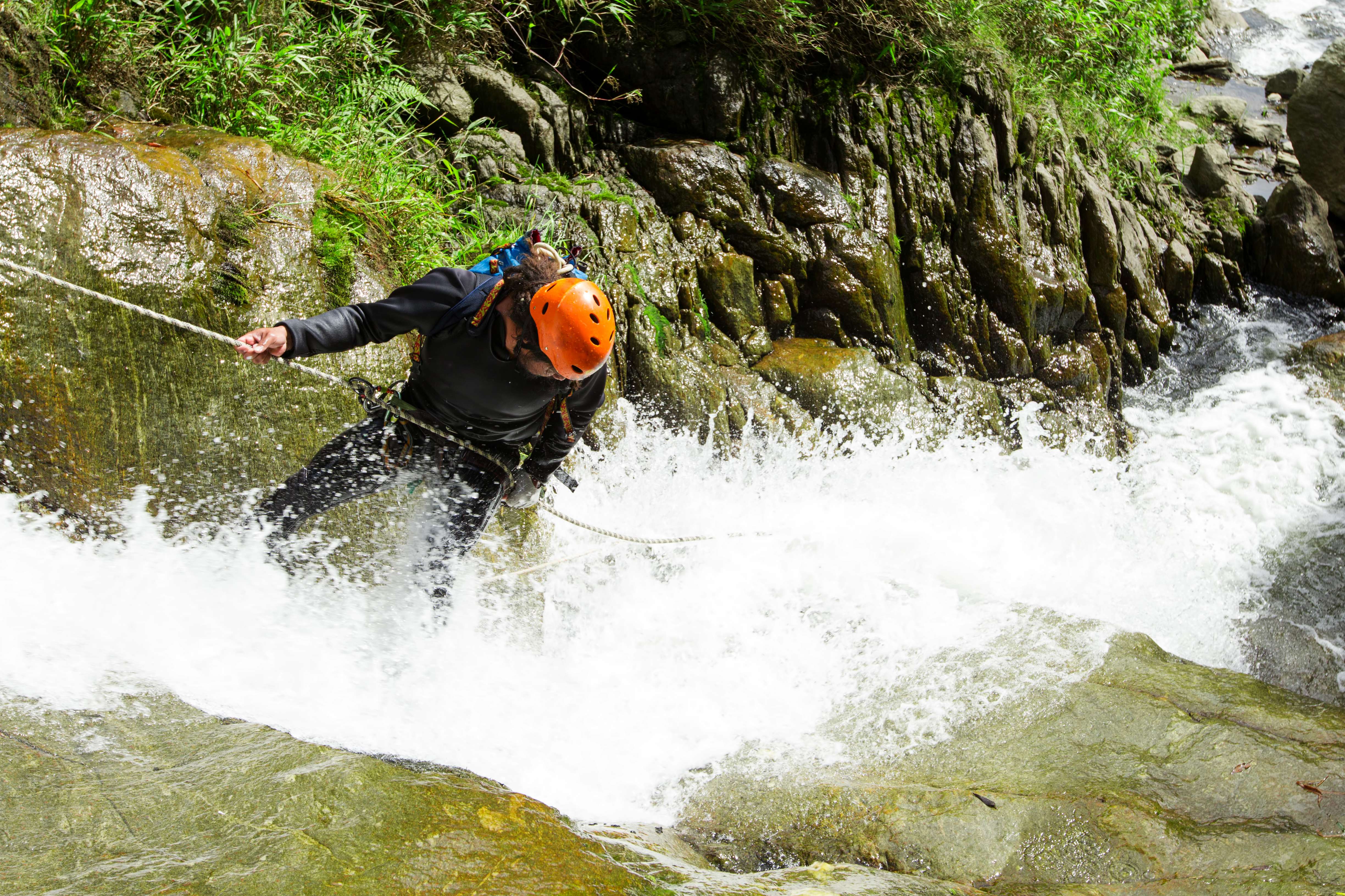 Join the group for canyoning