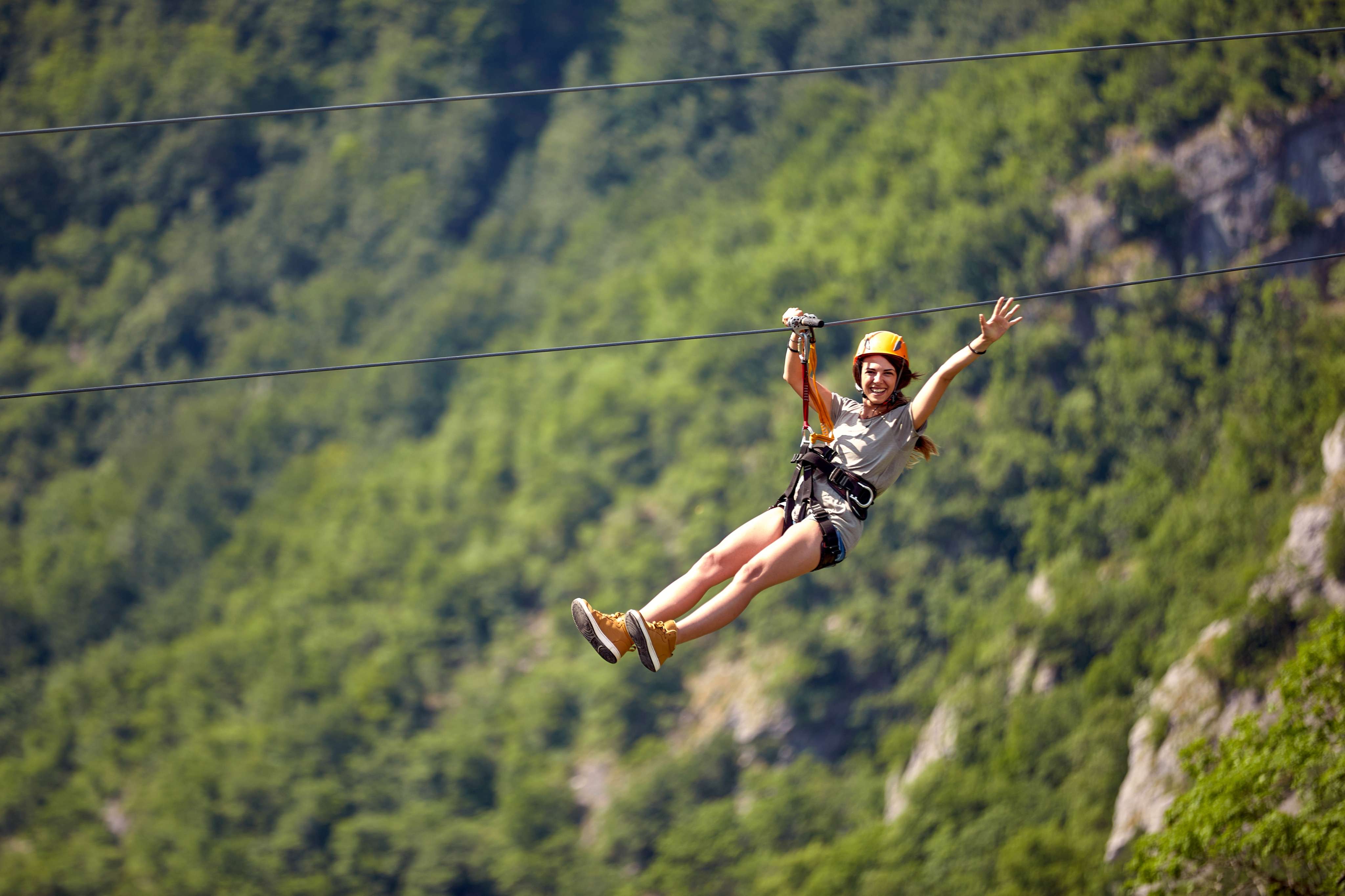 Enjoy a ride on Mussoorie's fastest zipline, soaking in the amazing views
