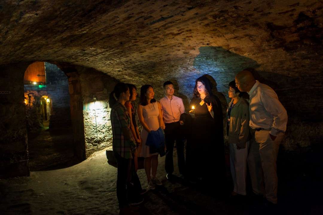 Go on a mysterious tour of the haunted underground vaults in Edinburgh