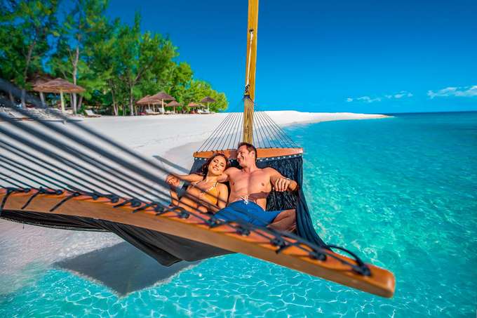 Lie down amidst the azure waters and feel the serenity within